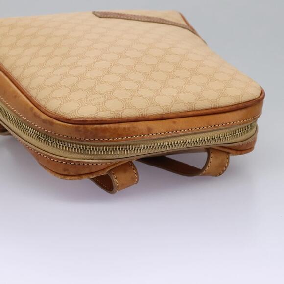 CELINE Macadam Canvas Backpack Pvc Leather Beige - Picture 6 of 13